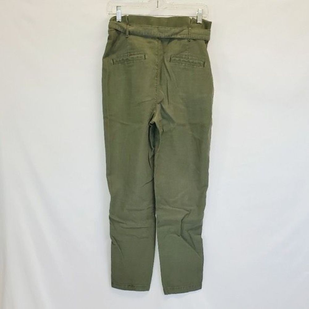 ✨Express Extreme High Rise Stretch Green Paperbag Cargo Trouser Pants✨ - Picture 4 of 4